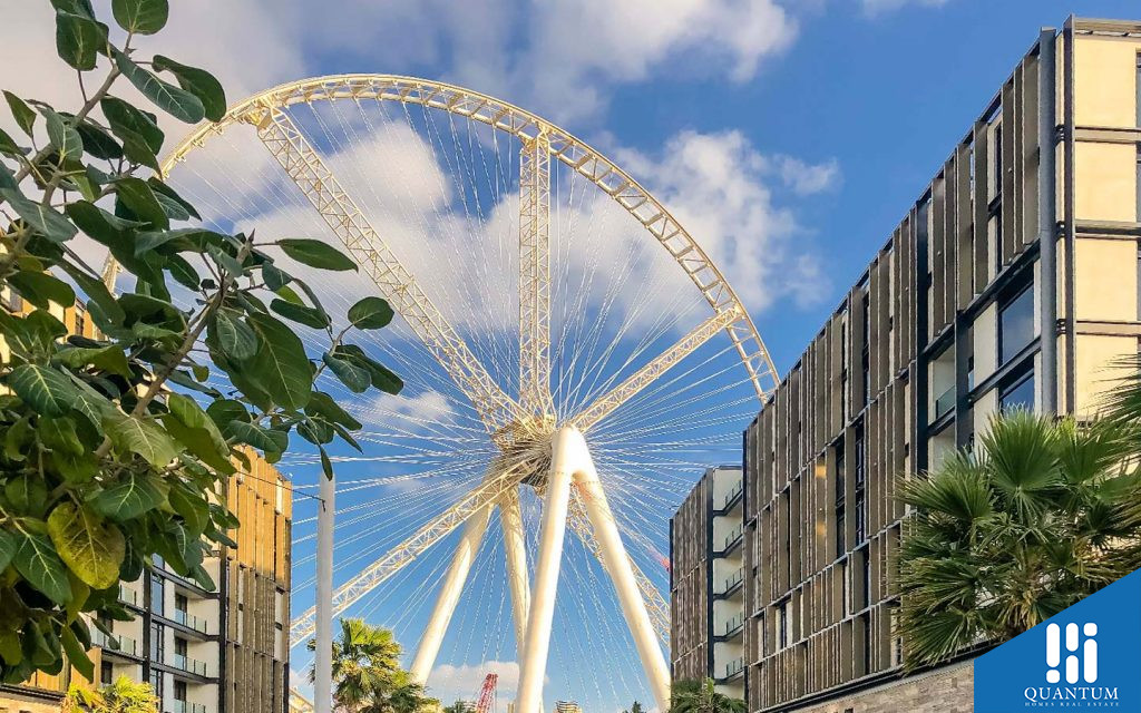 Ain dubai observation wheel frontal view