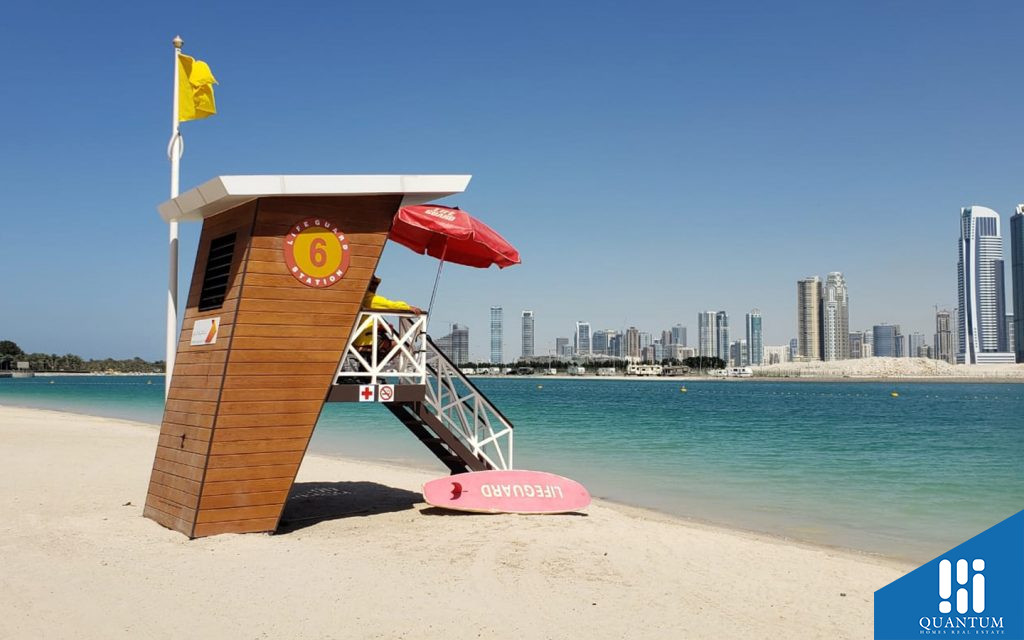 A view of Al Mamzar Beach