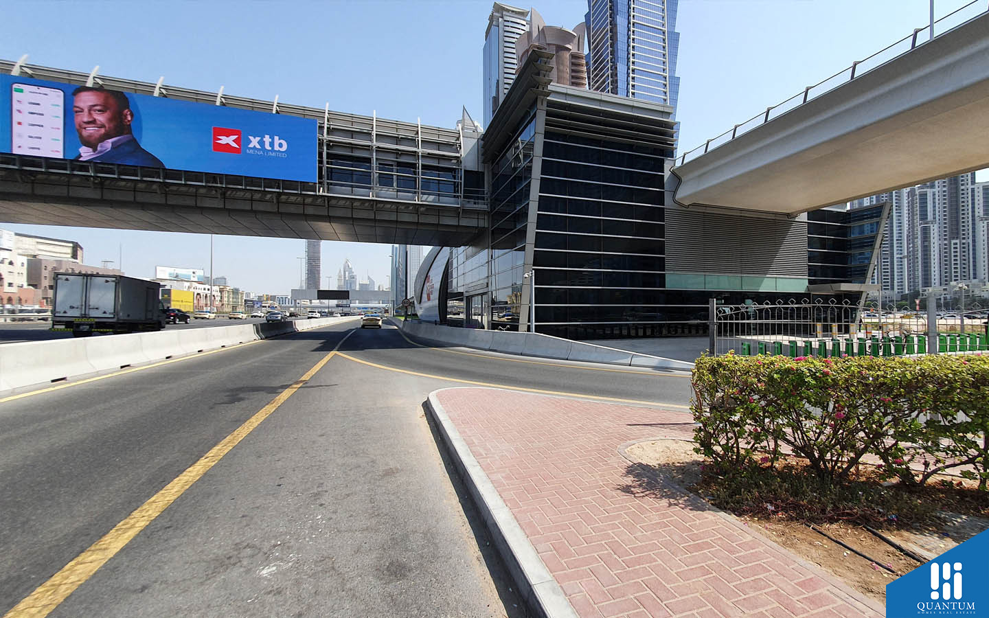A view of Business Bay Metro Station