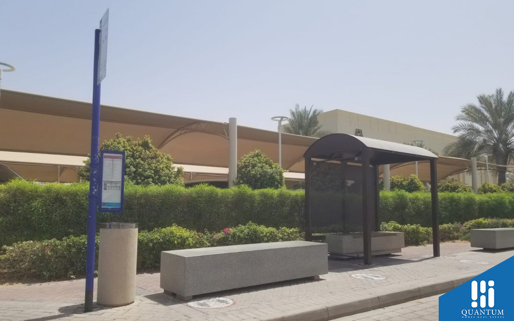 A bus stop near Arabella Townhouses