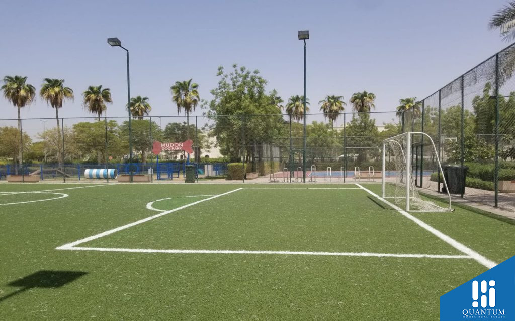 football pitch in Mudon, Arabella Townhouses