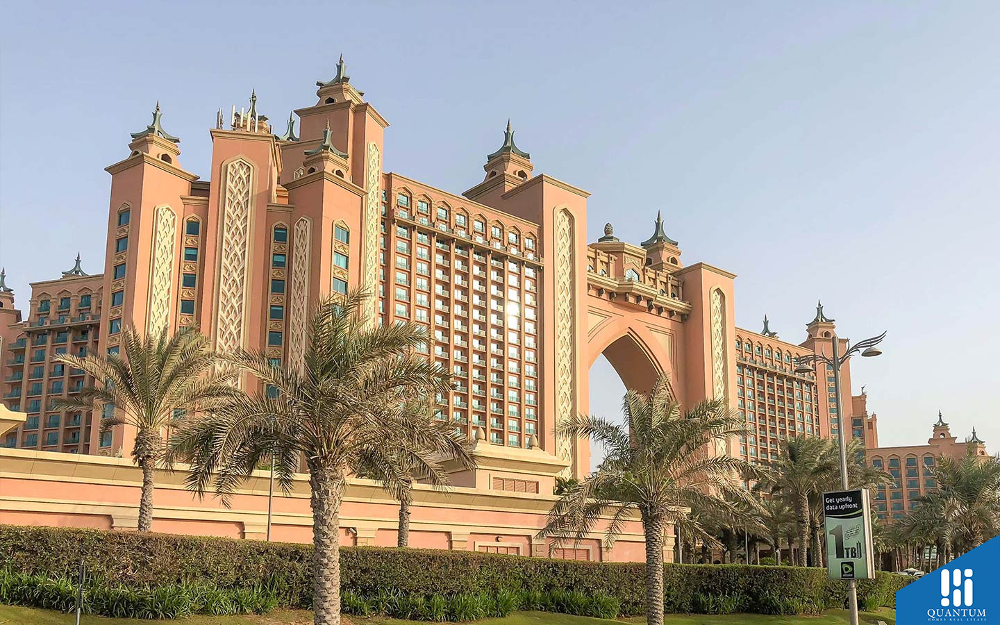 entrance of Atlantis The Palm near Garden Homes Frond F