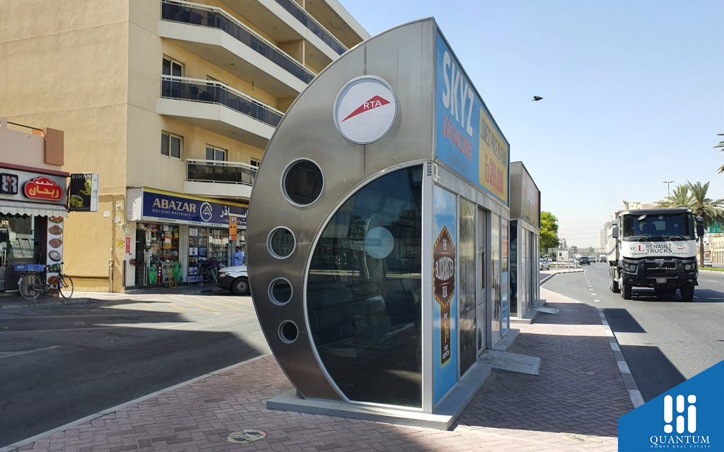Bus station in Al Qusais Industrial Area