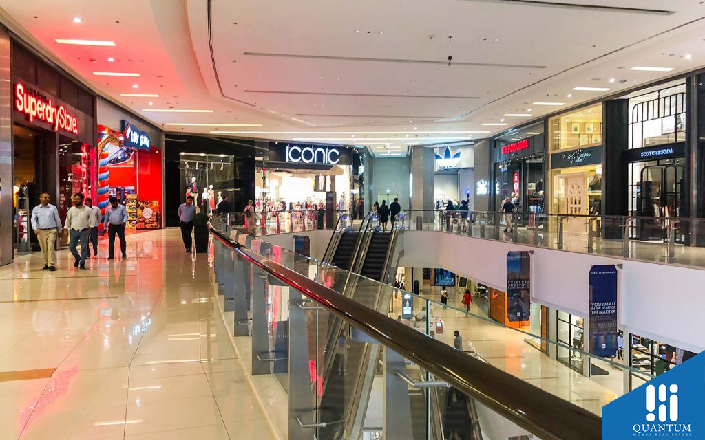 An inside view of Dubai Marina Mall