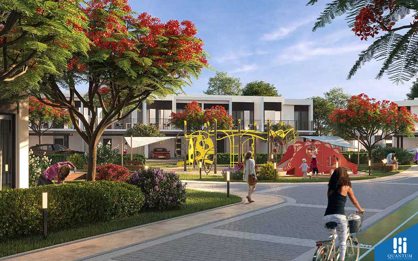 jogging and cycling trails in Tilal Al Ghaf