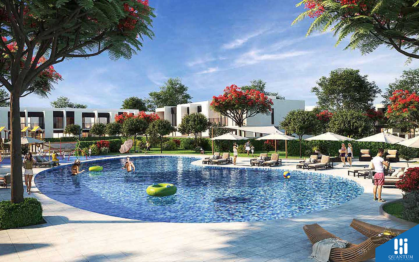 swimming pools in Tilal Al Ghaf