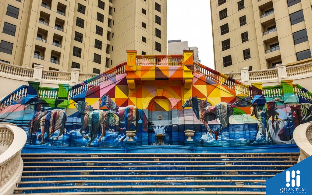 murals at JBR walk