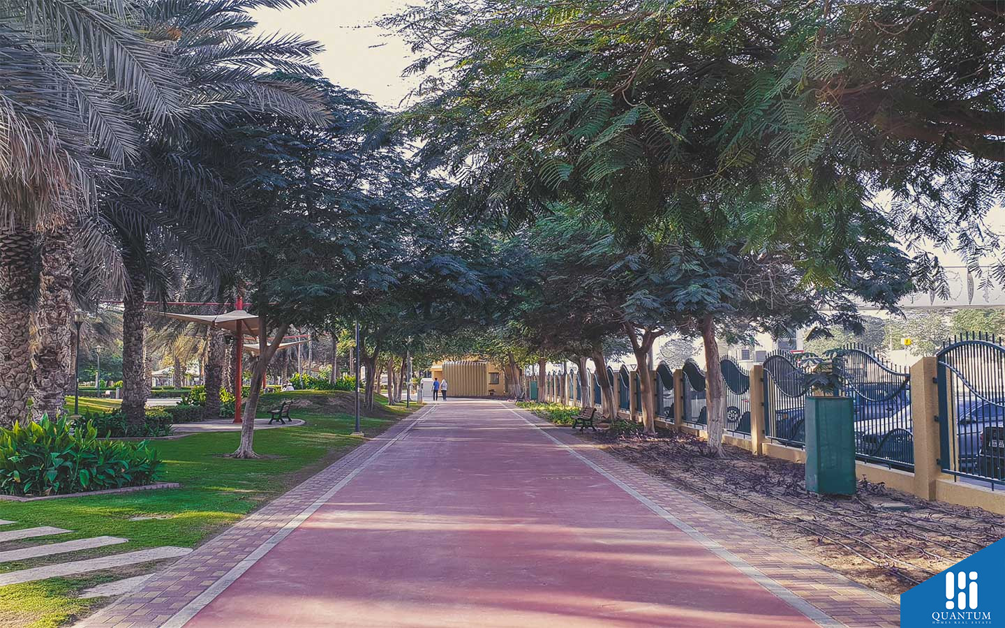 jogging track in Al Qusais Pond Park