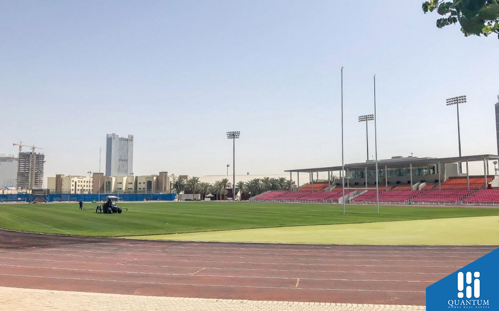 Stadium training pitches in DSC