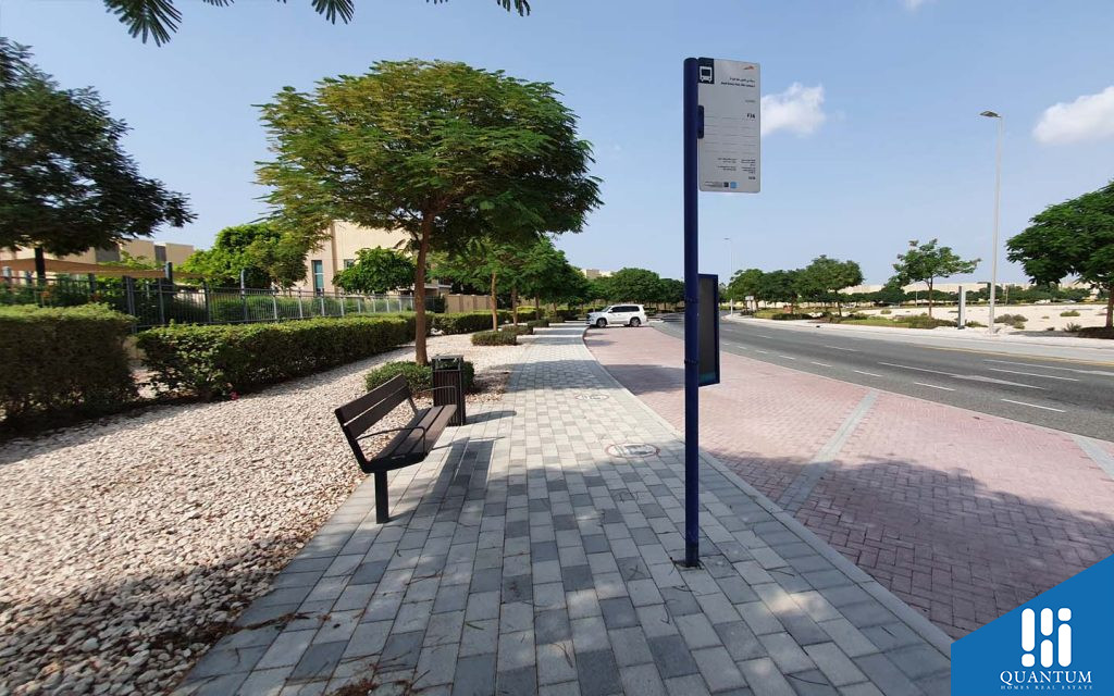 Bus stop in Dubai Science Park