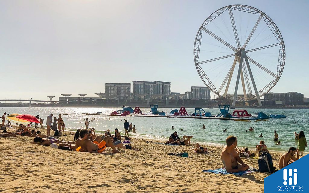 jbr beach near dubai style