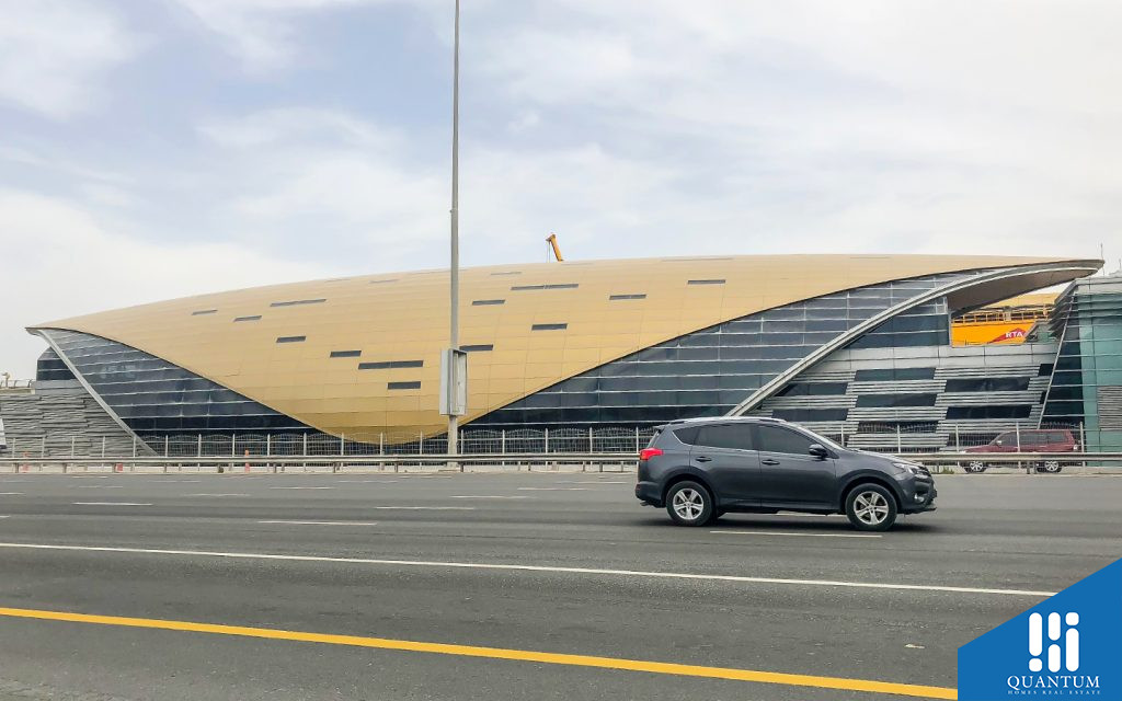 metro station near dubai style