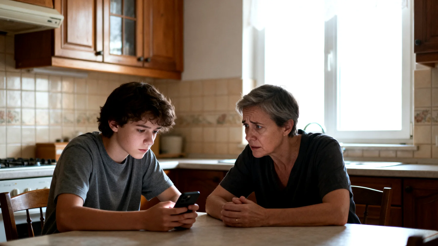 Der Vater bemerkt, dass sein Kind soziale Medien auf riskante oder unangemessene Weise nutzt – etwa durch den Kontakt mit Fremden, das Teilen persönlicher Daten oder das Konsumieren schädlicher Inhalte – und weiß nicht, wie er eingreifen soll, ohne das Vertrauen des Kindes zu verlieren oder eine Abwehrreaktion auszulösen."